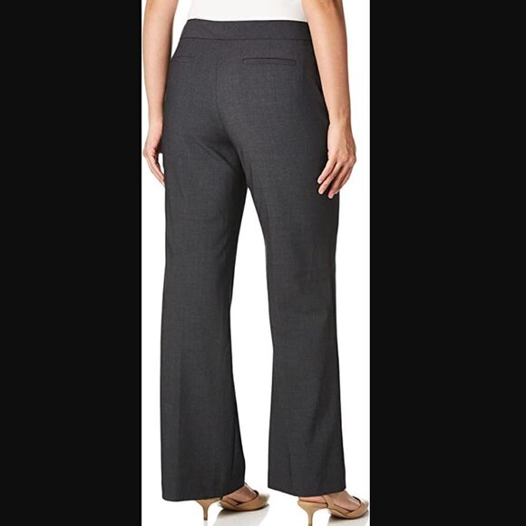 CALVIN KLEIN Pants Women's Size 10 Black White Wool Blend Tweed Classic Fit - Picture 4 of 16